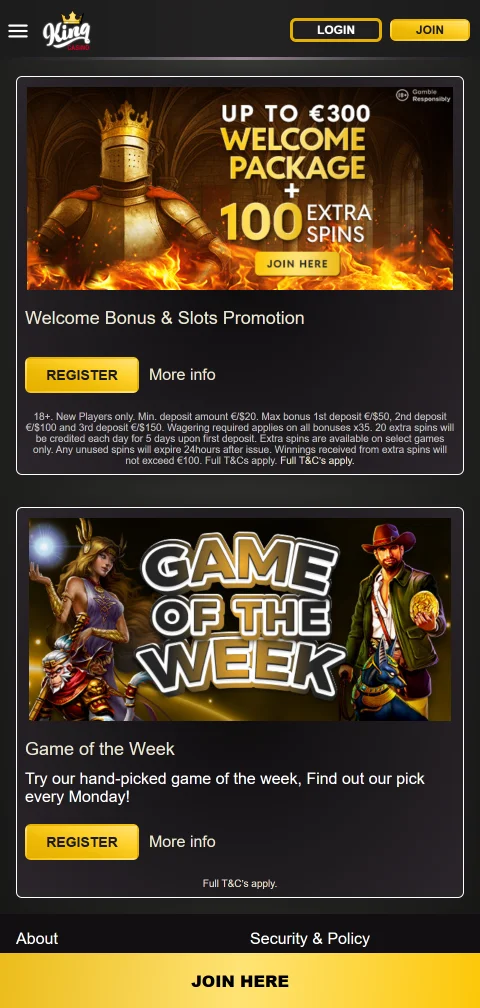 1King Casino security licensing and responsible gaming overview