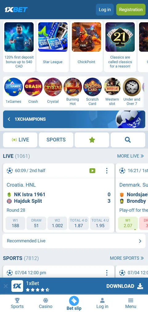1xBet Casino mobile access and smartphone-friendly browsing experience