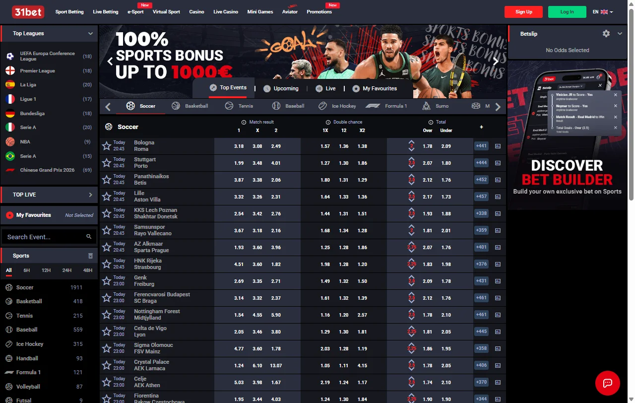 31bet Casino complete review and Canada player analysis