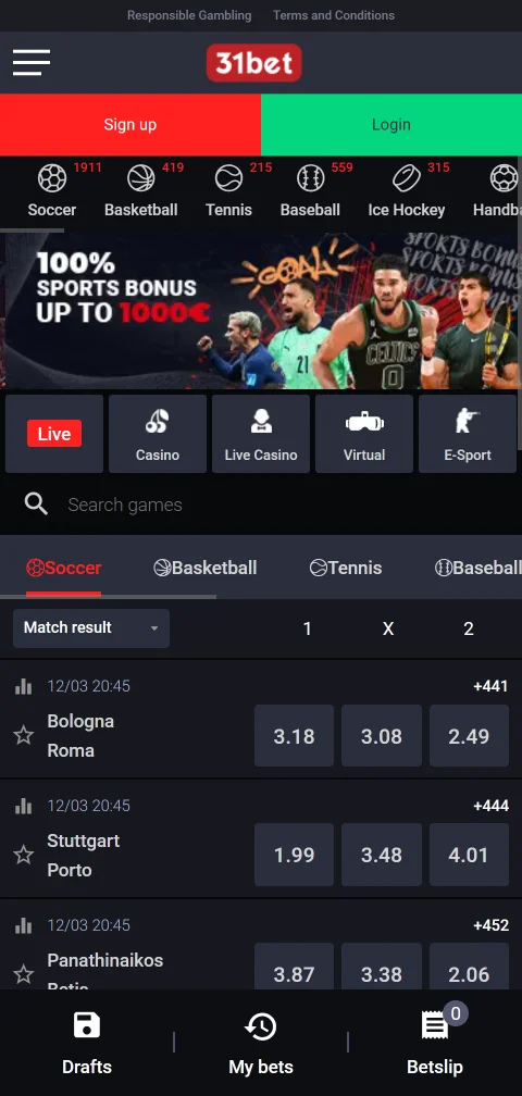 31bet Casino mobile play and accessibility for Canada