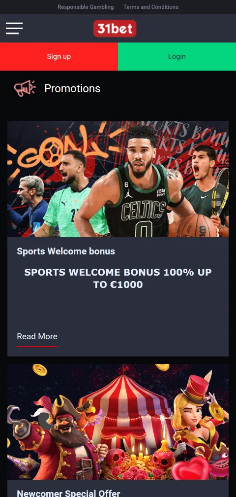 31bet Casino licensing and player protection information