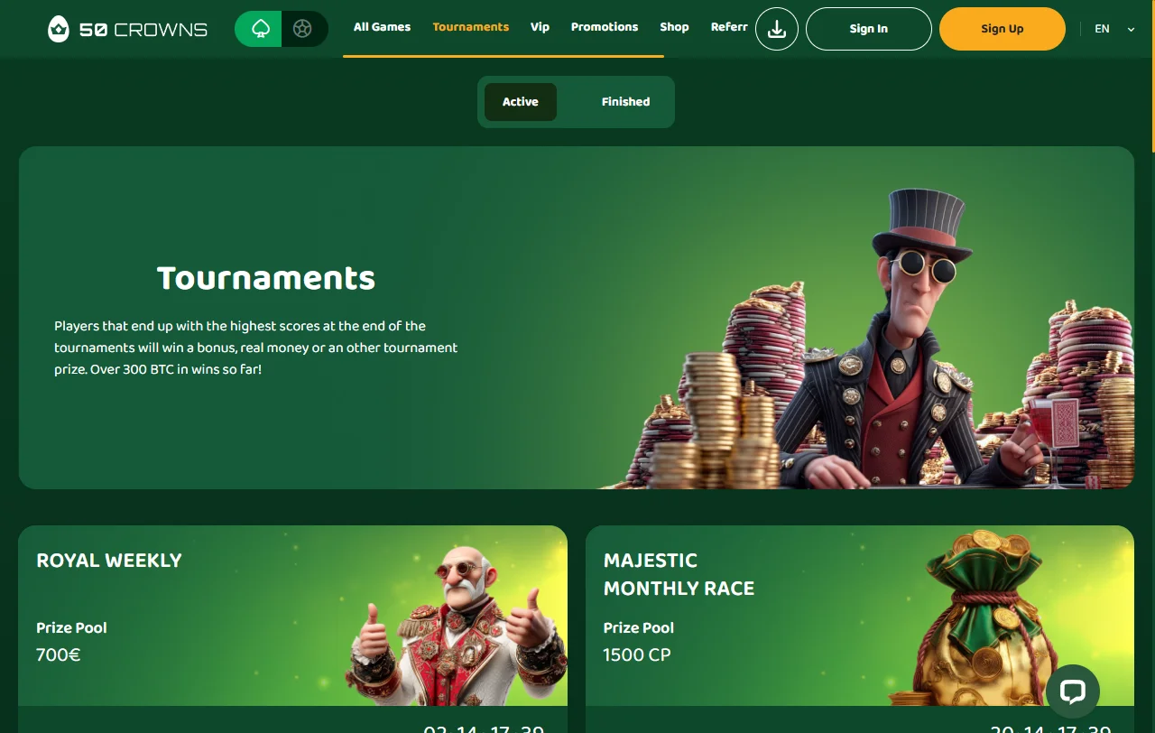 50 crowns Casino complete review for Canada players