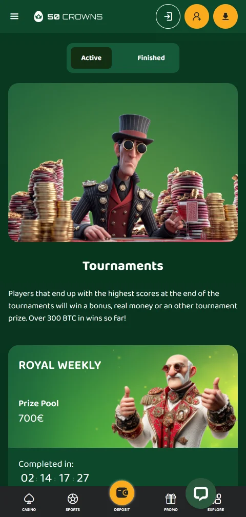 50 crowns Casino mobile gaming and accessibility overview