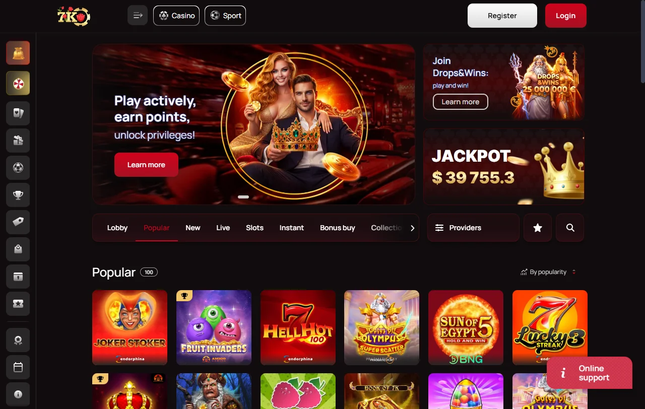 7k Casino review overview for Canadian players and platform assessment