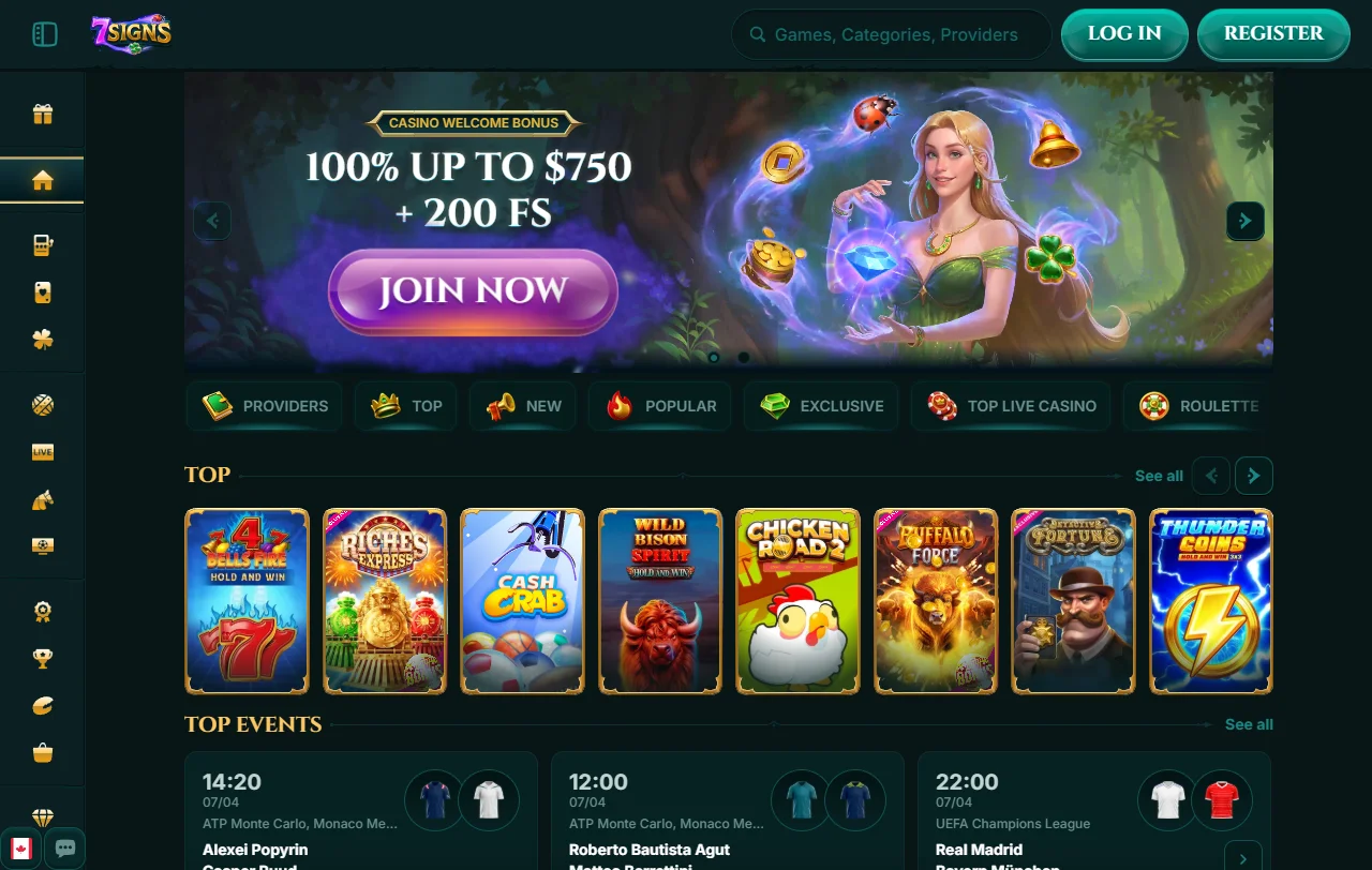 7Signs Casino review for Canada players with licensing and banking focus
