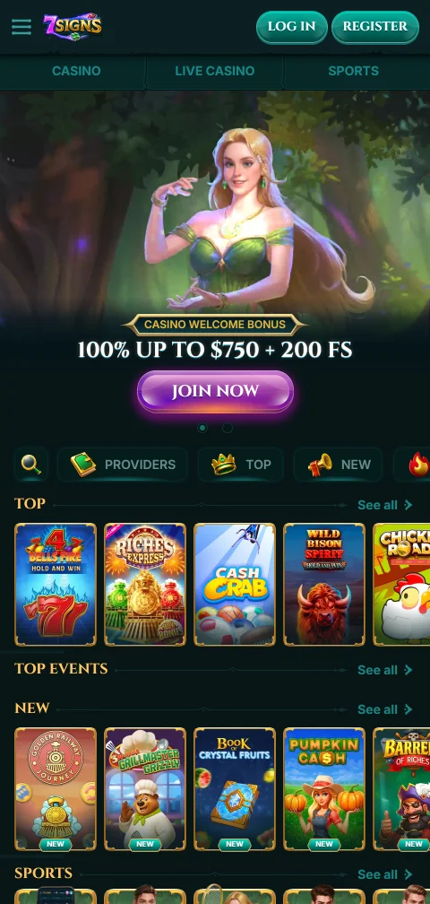 7Signs Casino mobile access for iPhone and Android users in Canada