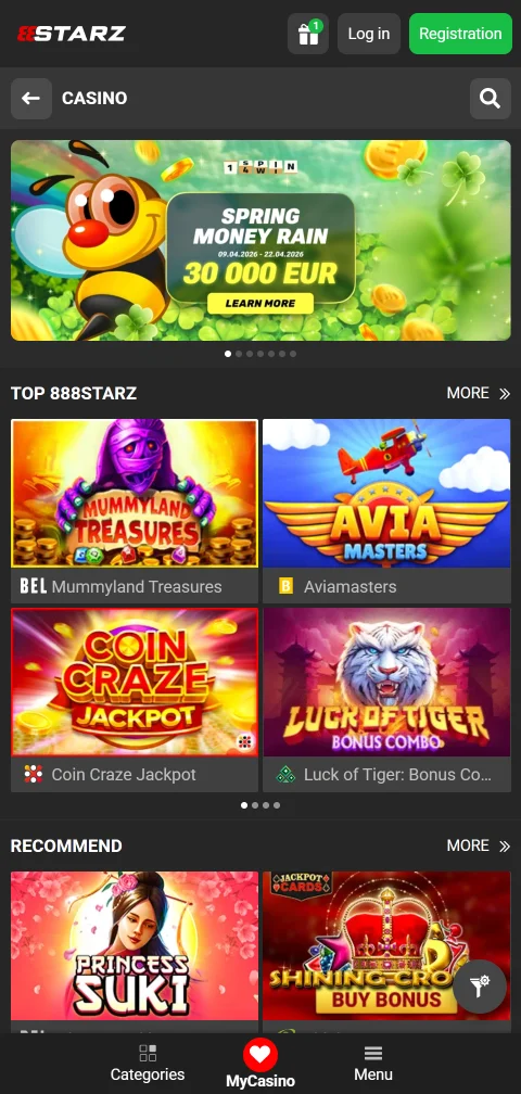 888Starz Casino mobile accessibility for Canadian players on phones