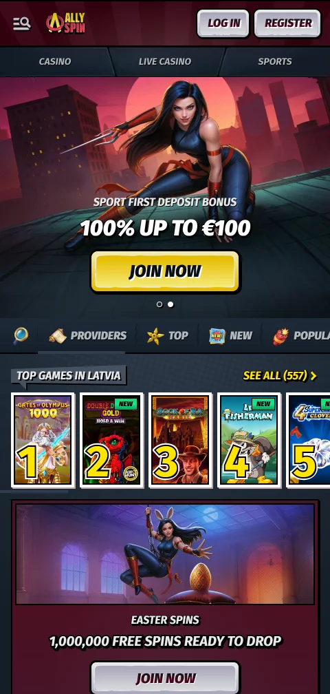 Allyspin Casino mobile access and browser play for Canadian users