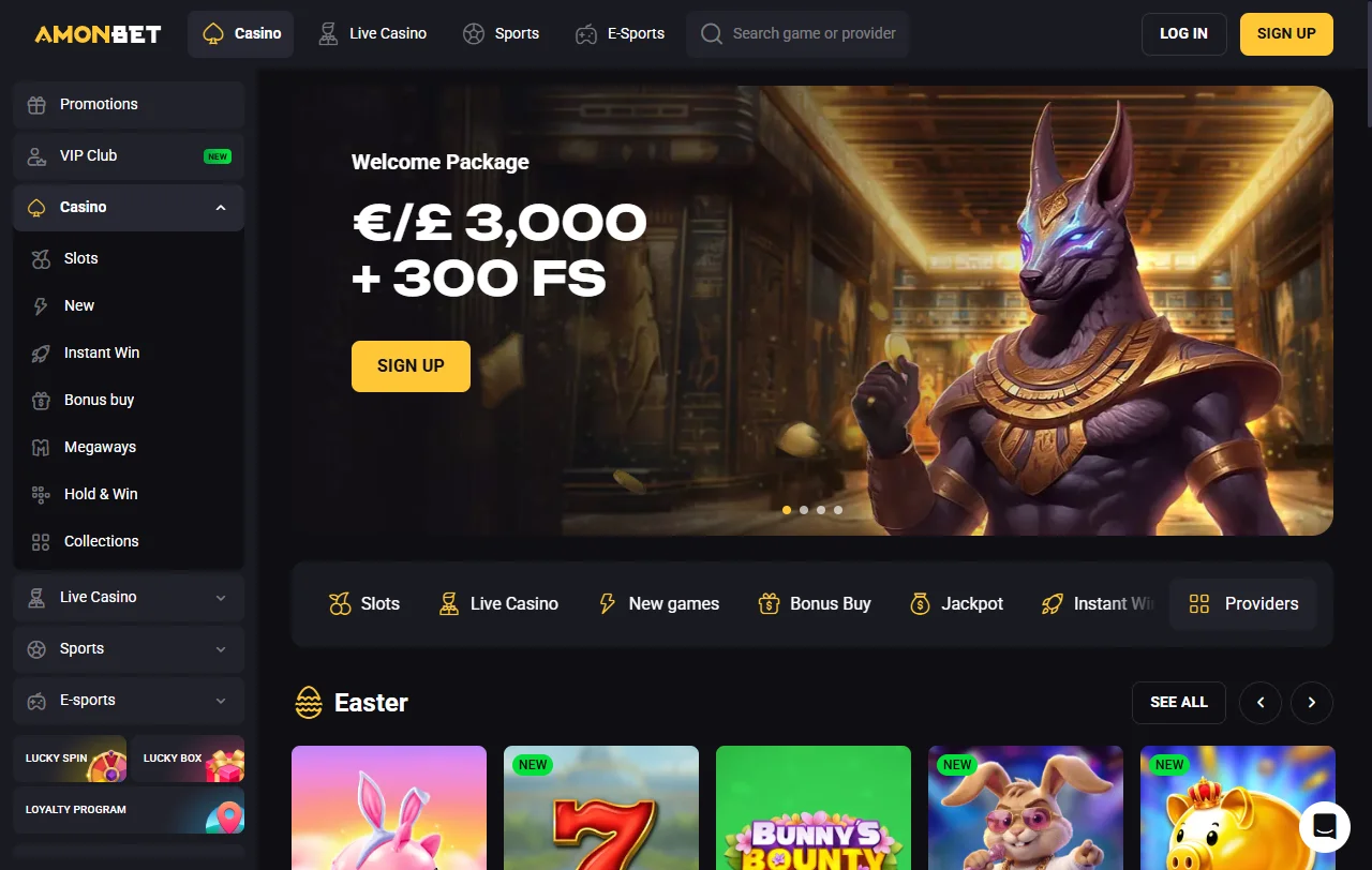 AmonBet Casino review overview for Canada players