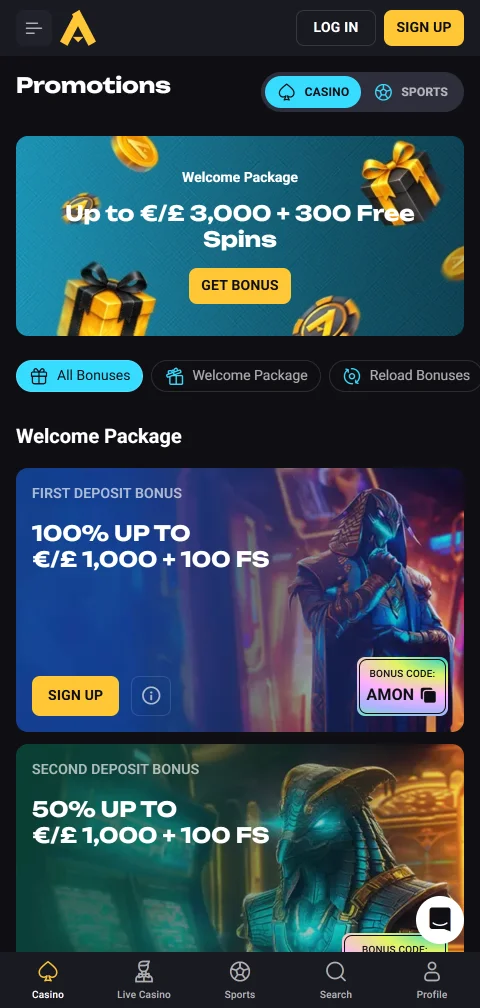 AmonBet Casino licensing, security and player protection