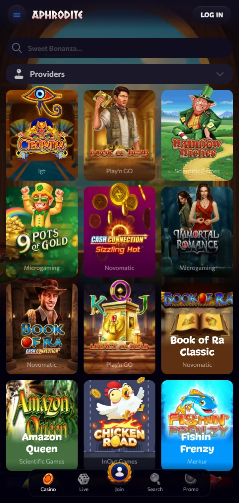 Aphrodite Casino payment methods and withdrawal overview for Canada