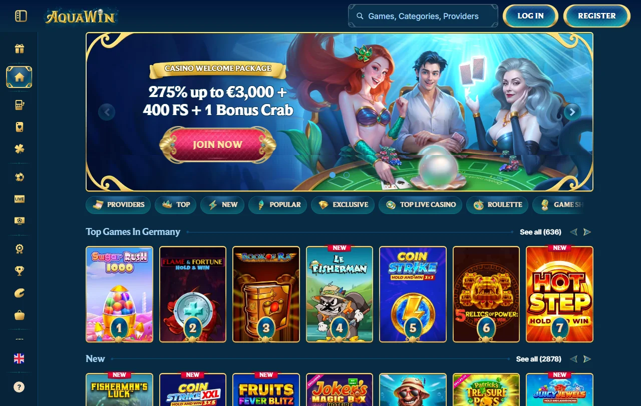 Aquawin Casino overview for Canada players and review context