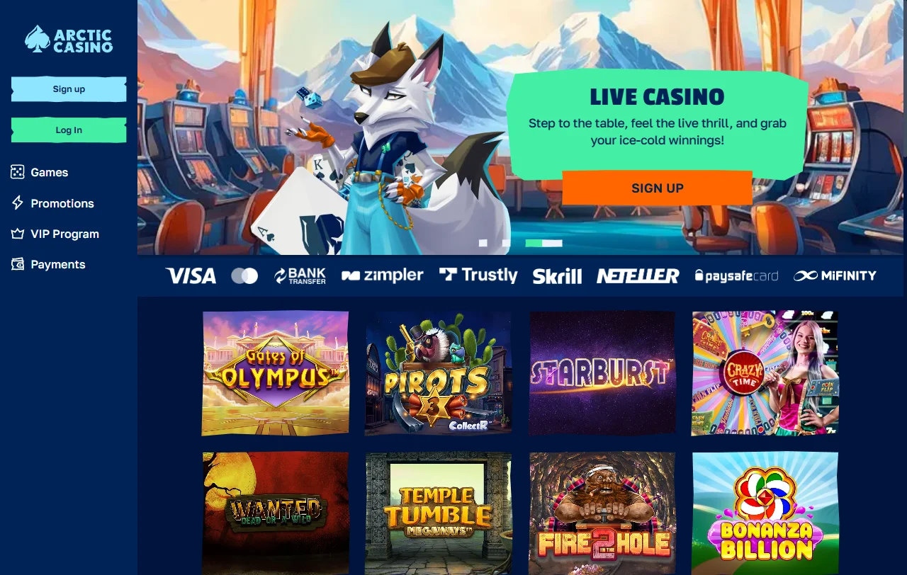 Arctic Casino review covering platform basics for Canada players