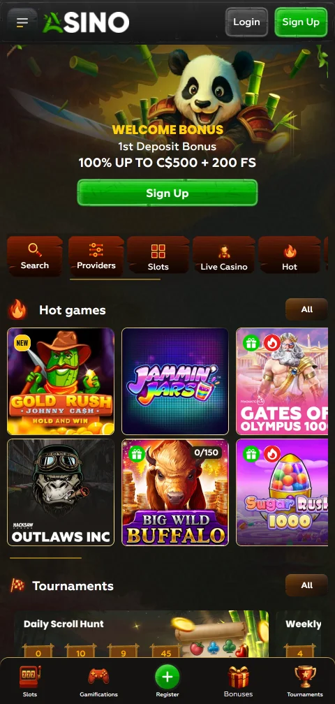 Asino Casino mobile access on smartphone browsers