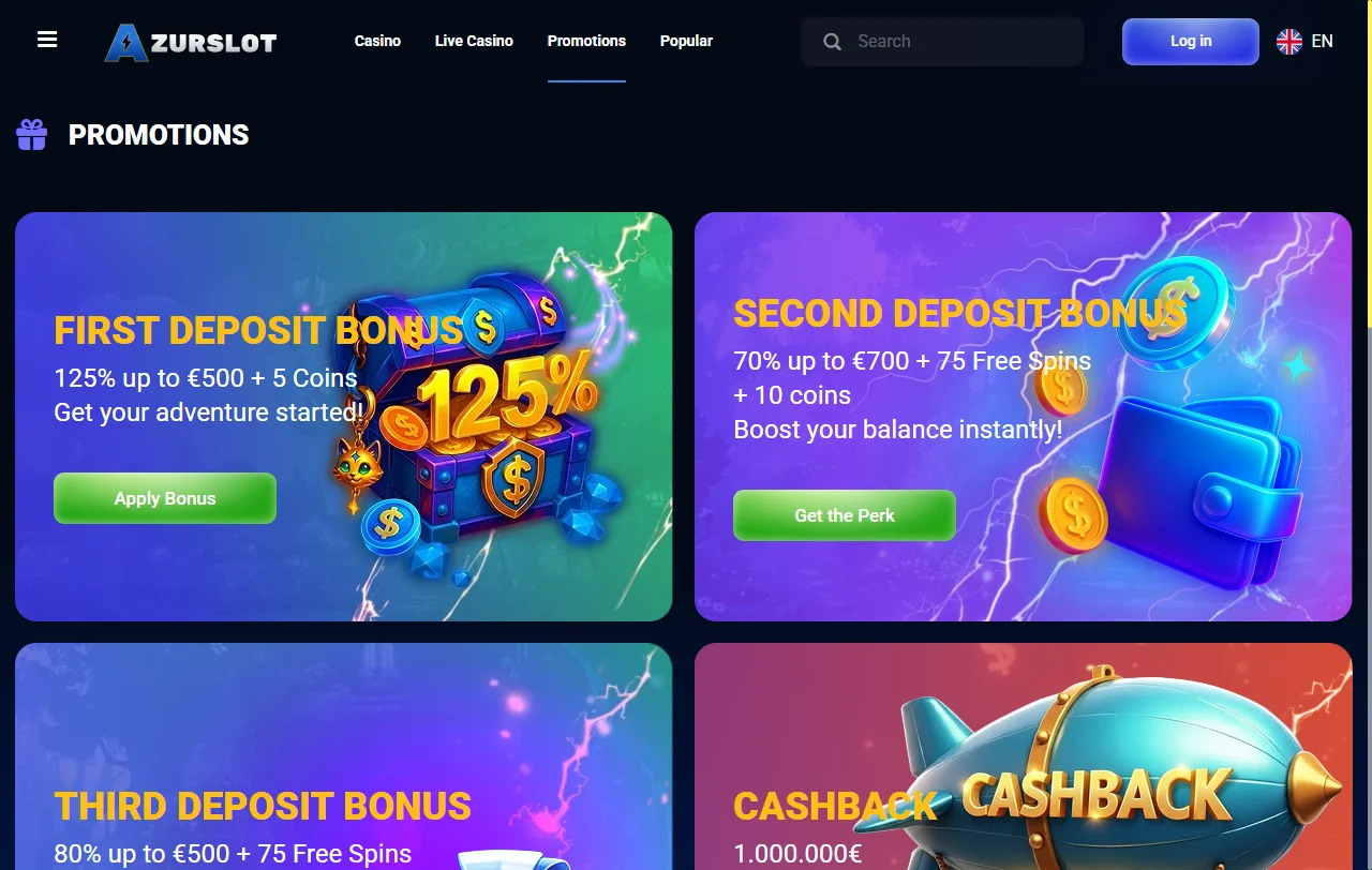 AzurSlot Casino bonus structure and welcome offer analysis for Canada