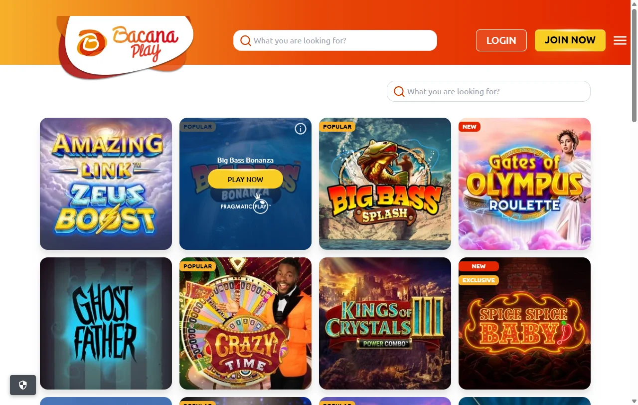 Bacana Play Casino slots and live dealer coverage
