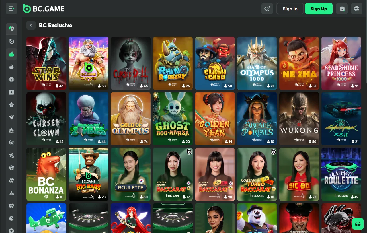BC.Game Casino bonus tiers and promotion details