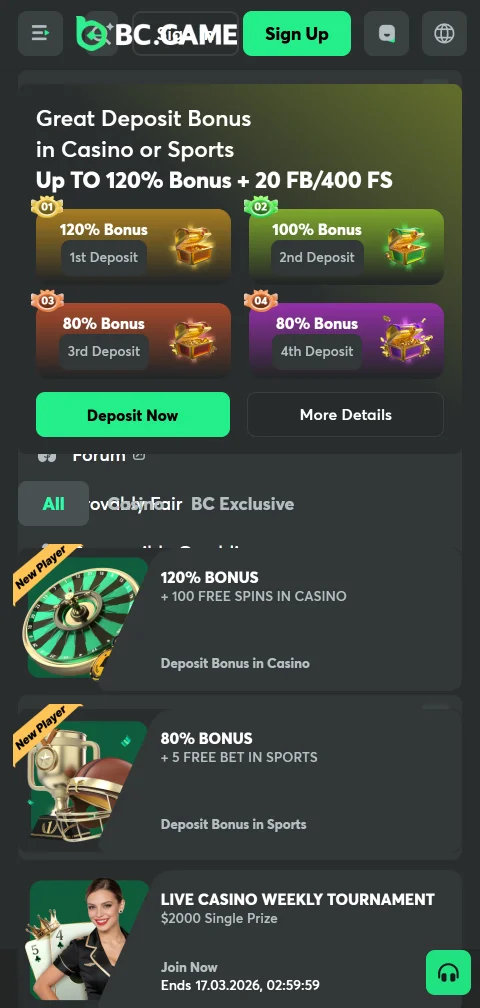 BC.Game Casino banking options and payout overview