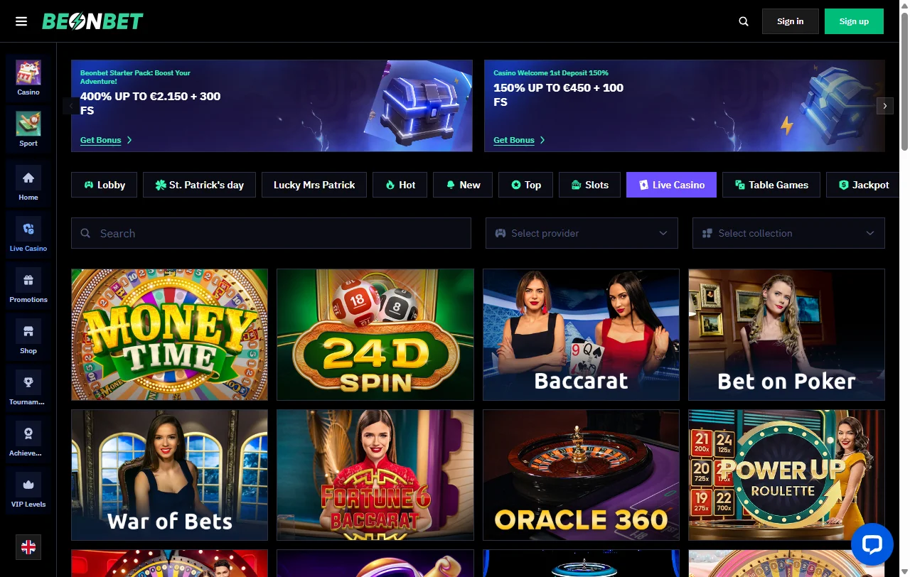 BeonBet Casino complete review for Canada players