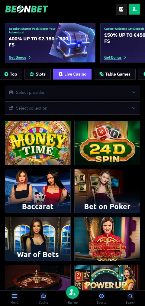 BeonBet Casino mobile gaming and accessibility overview