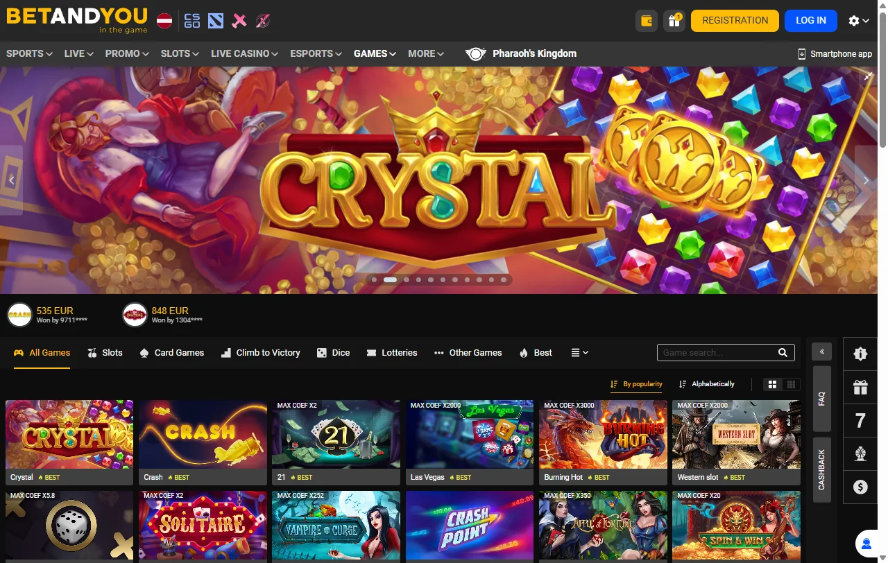 BetAndYou Casino bonus terms and welcome offer details for Canada