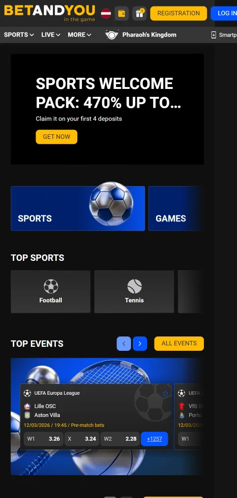 BetAndYou Casino mobile access for smartphone play and account use