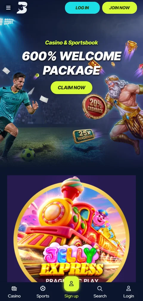 BetBeast Casino mobile play on smartphones with browser access