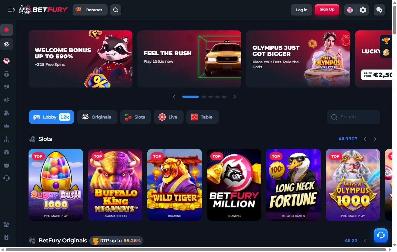 BetFury Casino bonus structure and welcome offer details for players