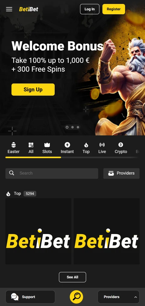 BetiBet Casino mobile access for iPhone and Android players