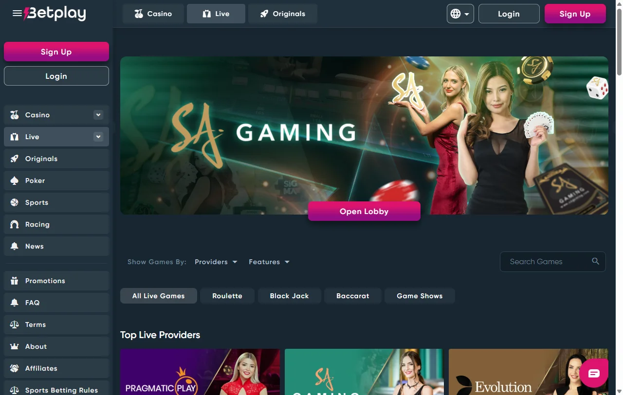 Betplay Casino bonuses and welcome offer overview