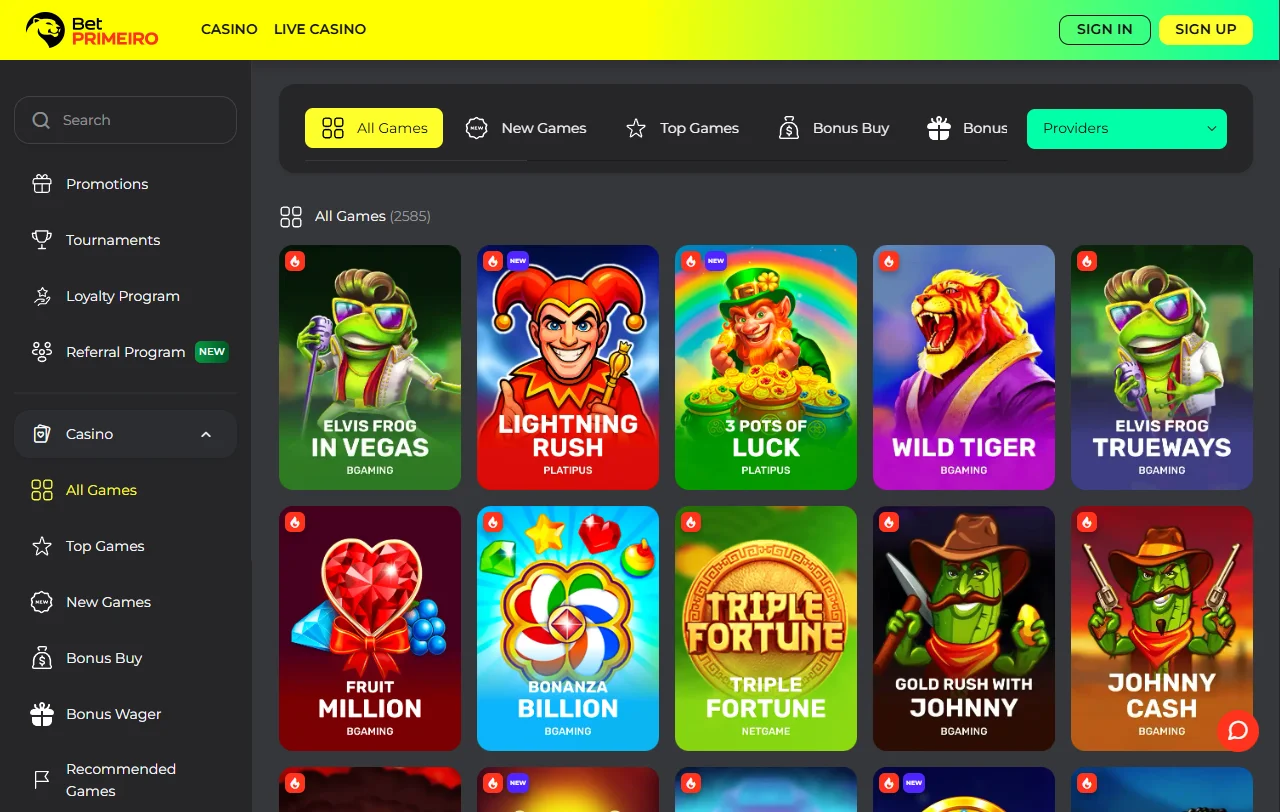 BetPrimeiro Casino bonus terms and welcome offer summary for players