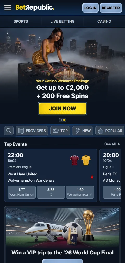BetRepublic Casino mobile access for Canadian players