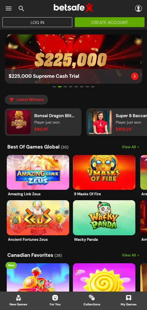 Betsafe Casino deposits, withdrawals, and payment options summary