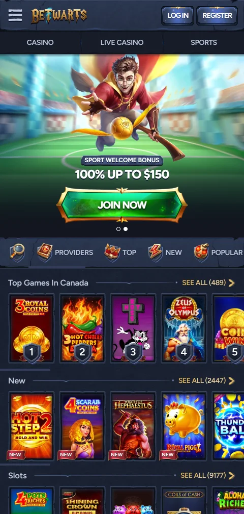 Betwarts Casino mobile play with browser-based access on phones