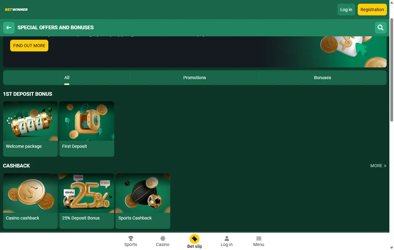 BetWinner Casino bonus terms and welcome offer summary