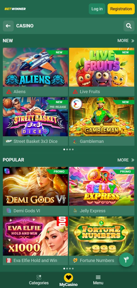 BetWinner Casino payment methods, deposits and withdrawal options