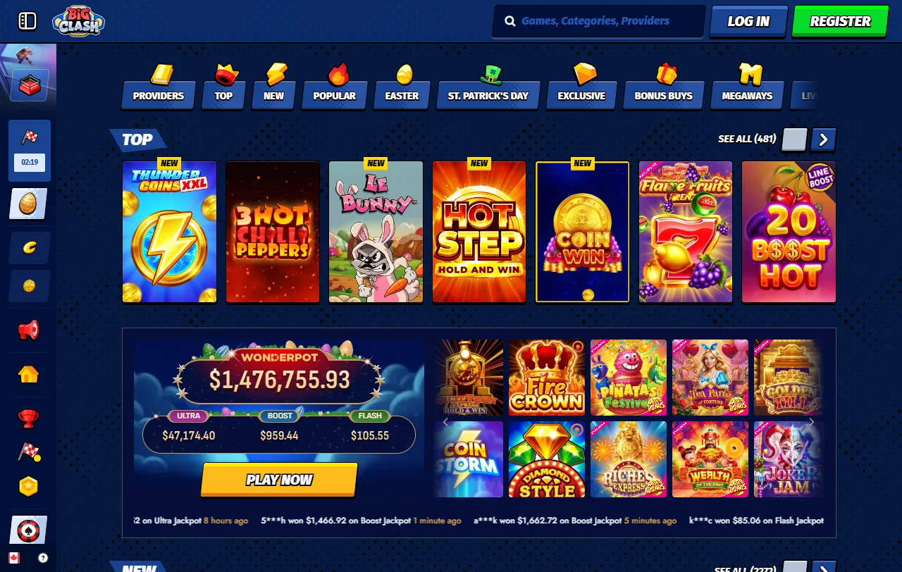 BigClash Casino bonus overview focused on welcome offer terms