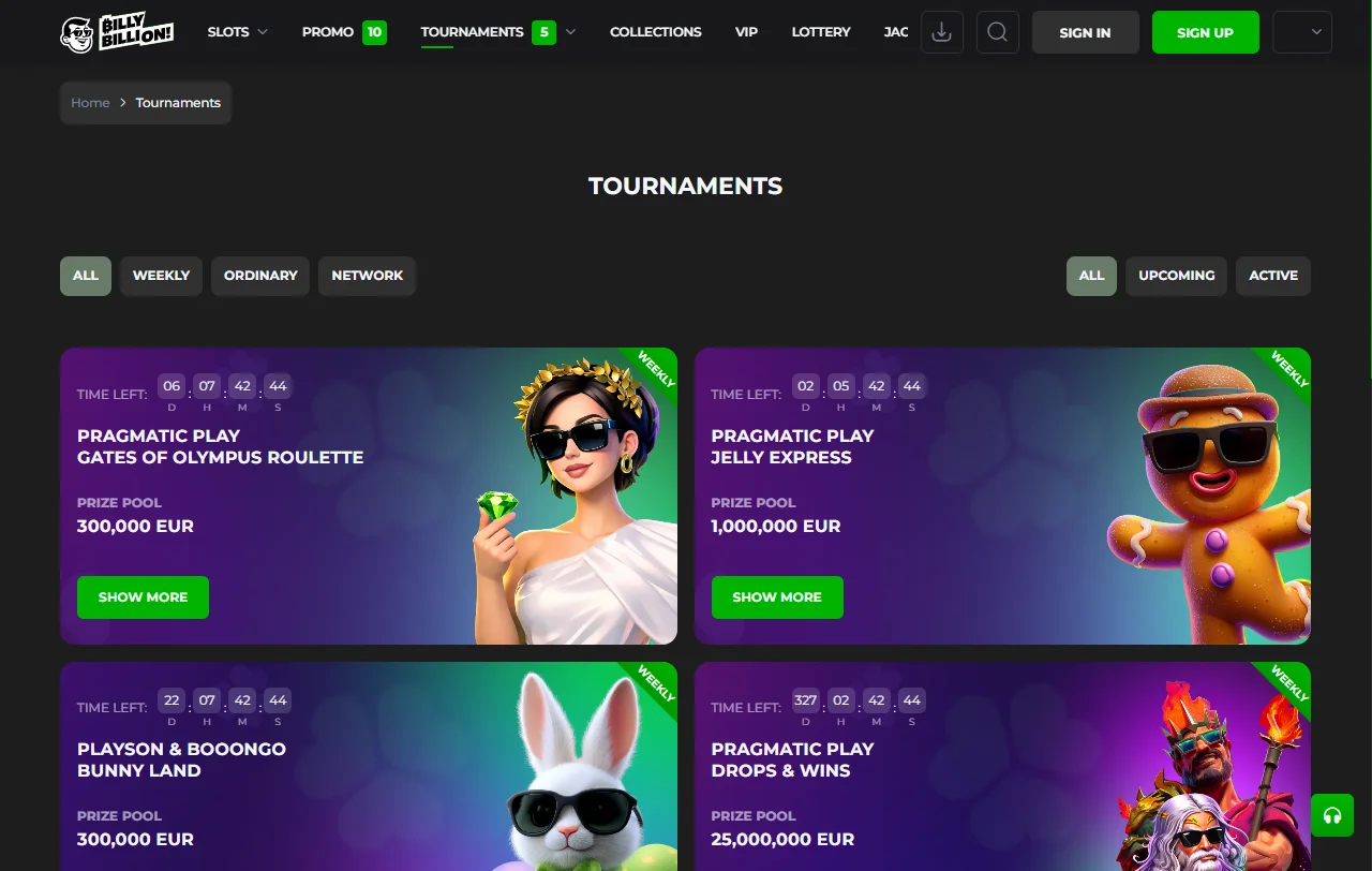 Billy Billion Casino bonus terms and welcome offer summary for readers