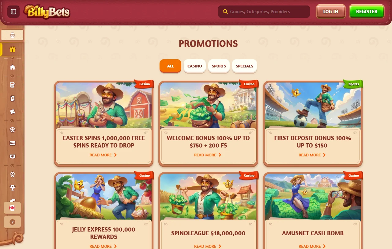 BillyBets Casino bonuses and promotions explained for Canada