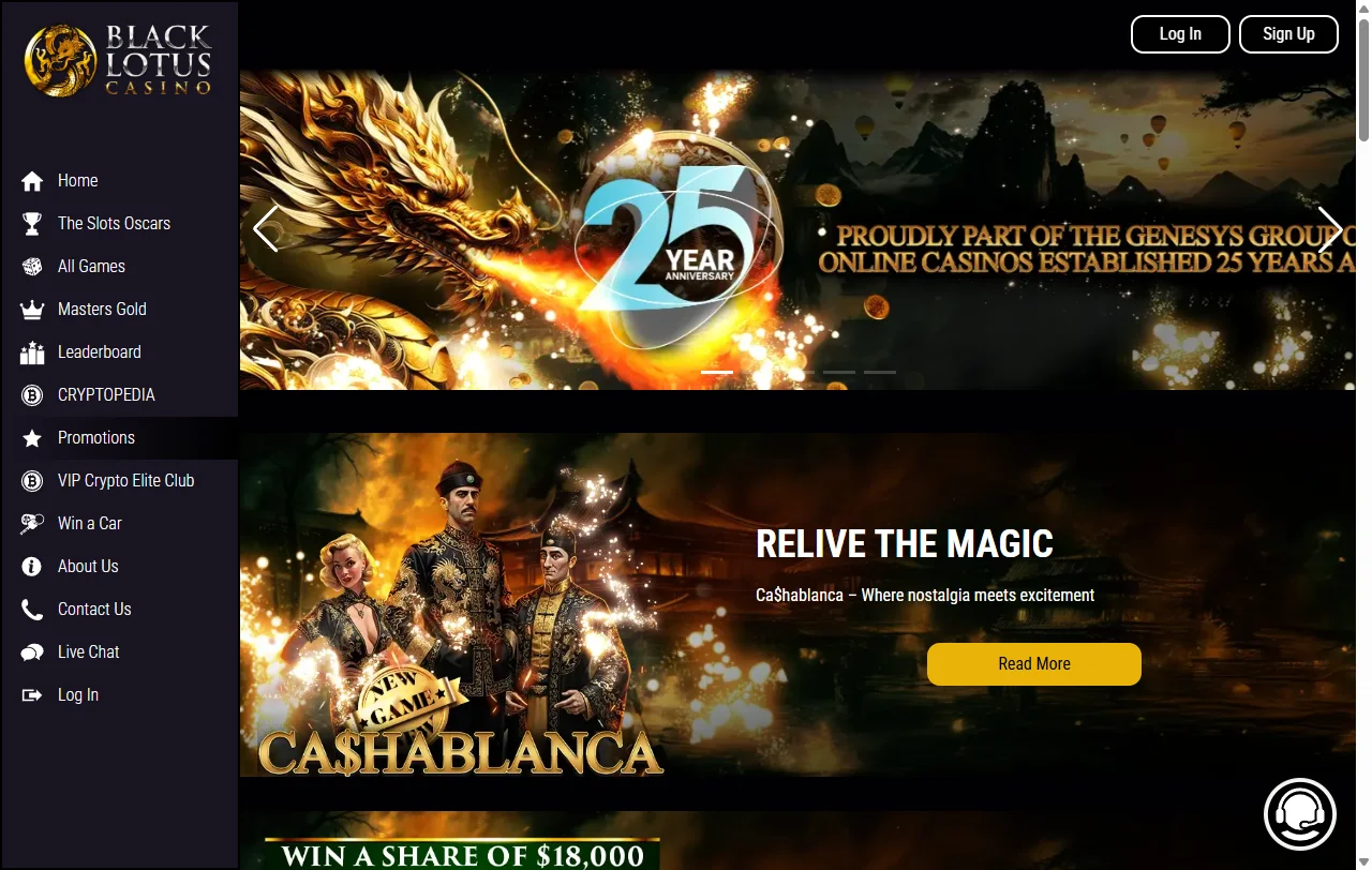 Black Lotus Casino bonuses and welcome offer details