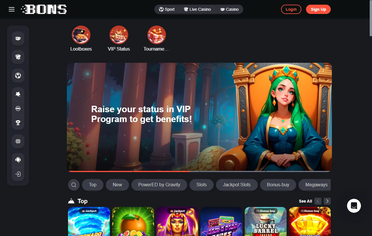 Bons Casino review overview for Canada players