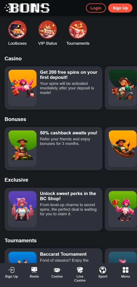 Bons Casino licence, security and player protection