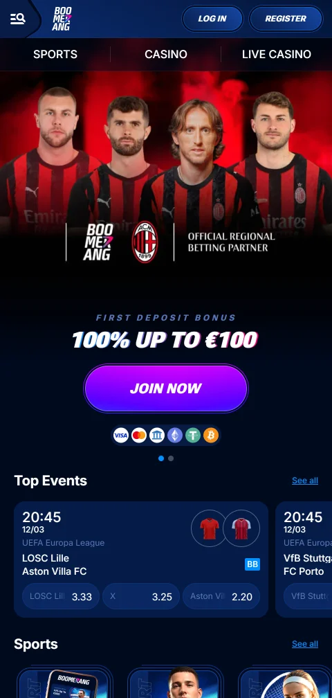 Boomerang Casino mobile access and smartphone compatibility for players