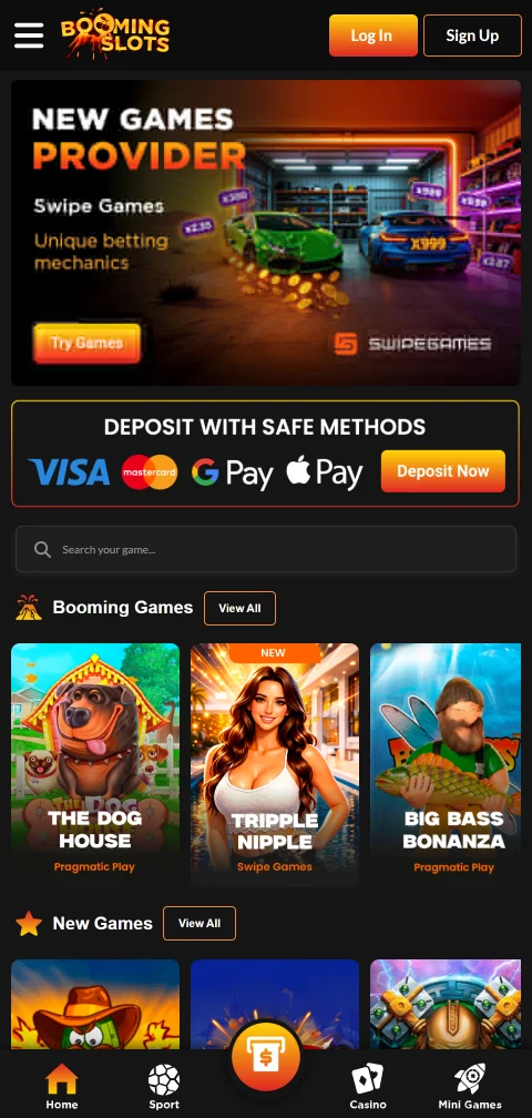 Boomingslots Casino mobile access for Canadian players on smartphones