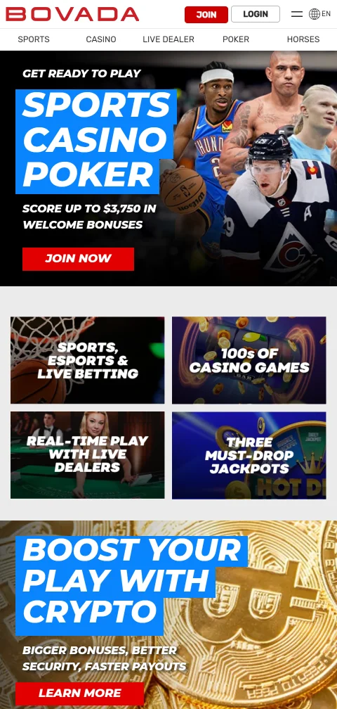 Bovada Casino mobile access for smartphone play across devices