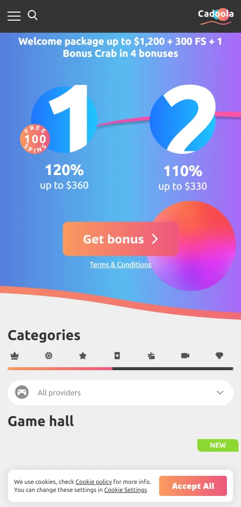 Cadoola Casino mobile access and browser play for Canada users
