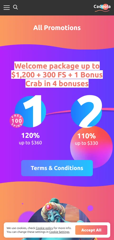 Cadoola Casino security, licence and player protection overview