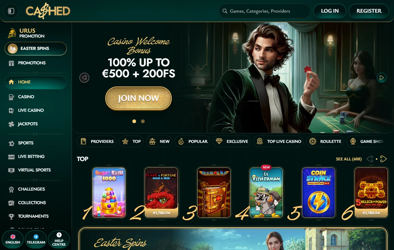 Cashed Casino review overview for Canada players