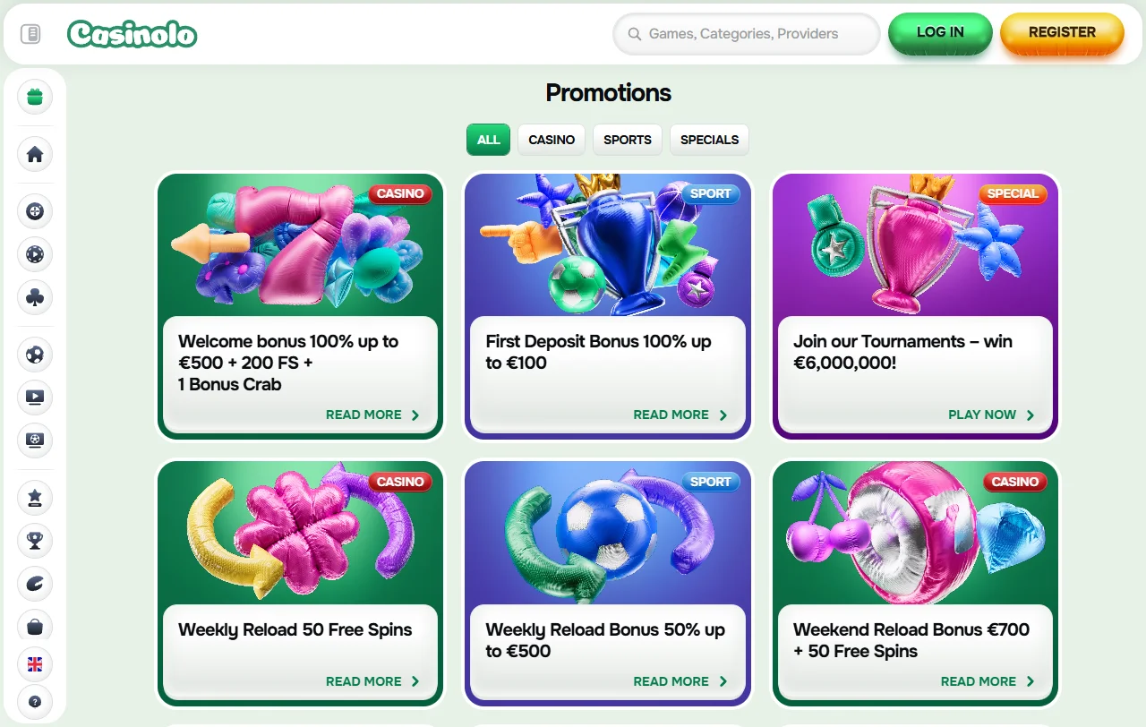 Casinolo Casino bonus terms and welcome offer summary