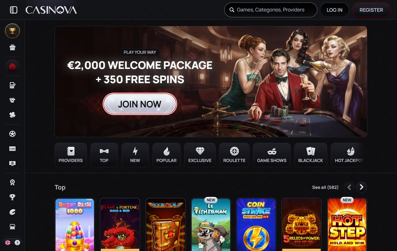 Casinova Casino overview for Canada players and review context